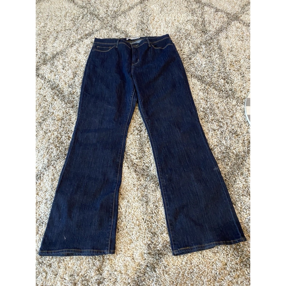 Levis Bootcut Jeans Womens Size 16 Black Denim‎  512 Perfectly Slimming Boot